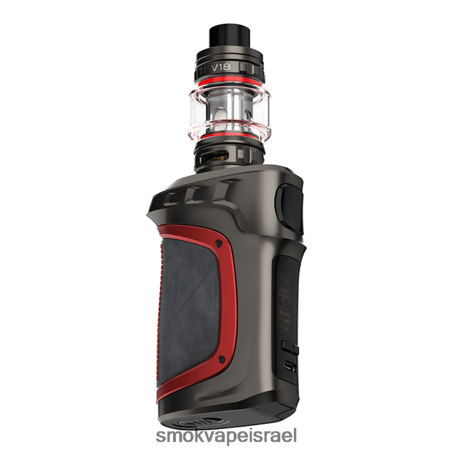 SMOK MAG-18 עור אדום אפור קִיט 6BZ4P870 | SMOK Vape Near Me