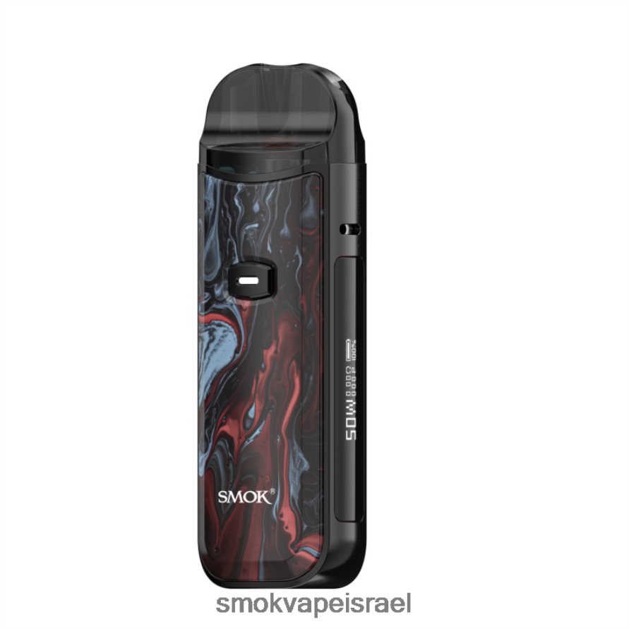 SMOK Nord שיש שחור אדום ערכת 50W 6BZ4P8164 | SMOK Shop Israel